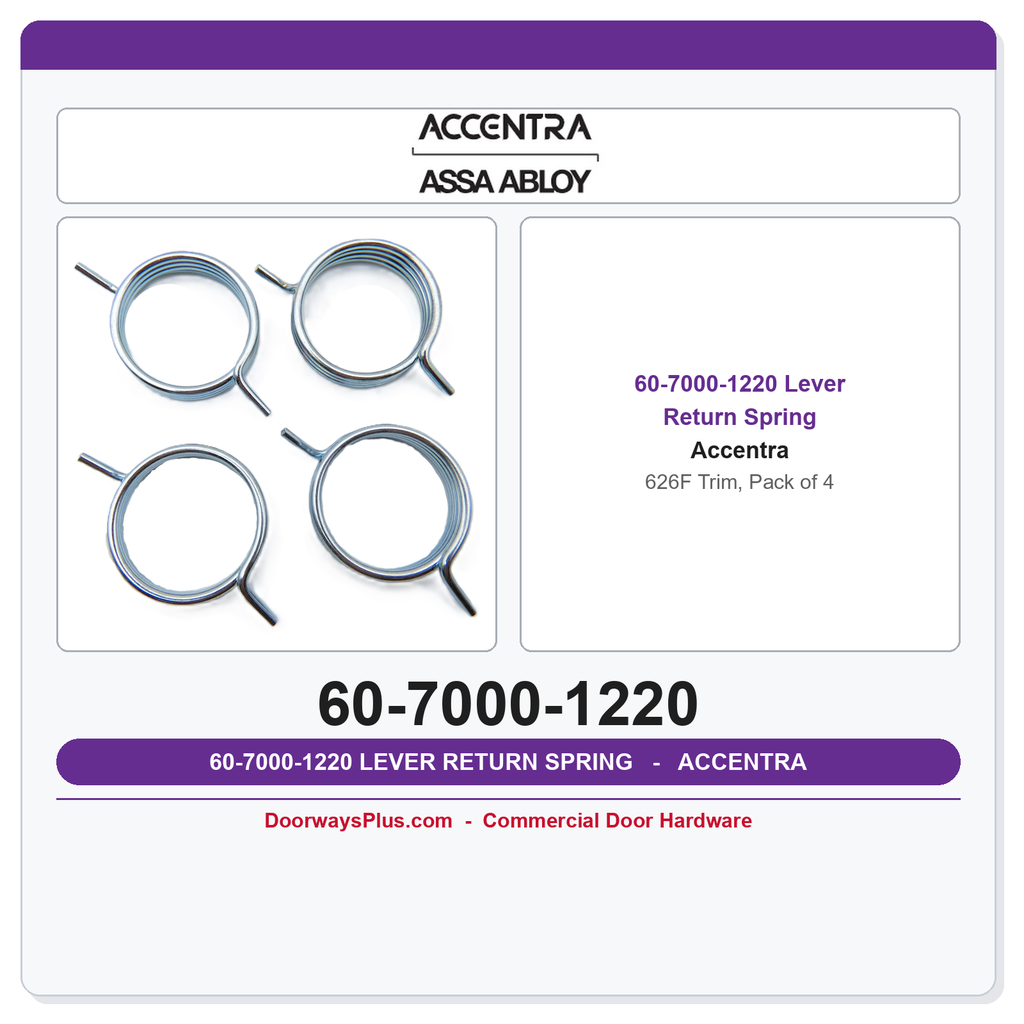 Accentra 60-7000-1220 Lever Return Spring | 626F